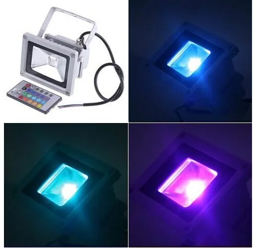 Wasserdichtes 10W RGB LED Flutlicht + Fernbedienung L003