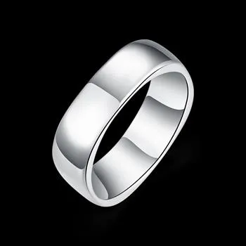 Al por mayor - Regalo de Navidad al por menor precio más bajo, envío gratis, nuevo anillo de plata 925 moda R004