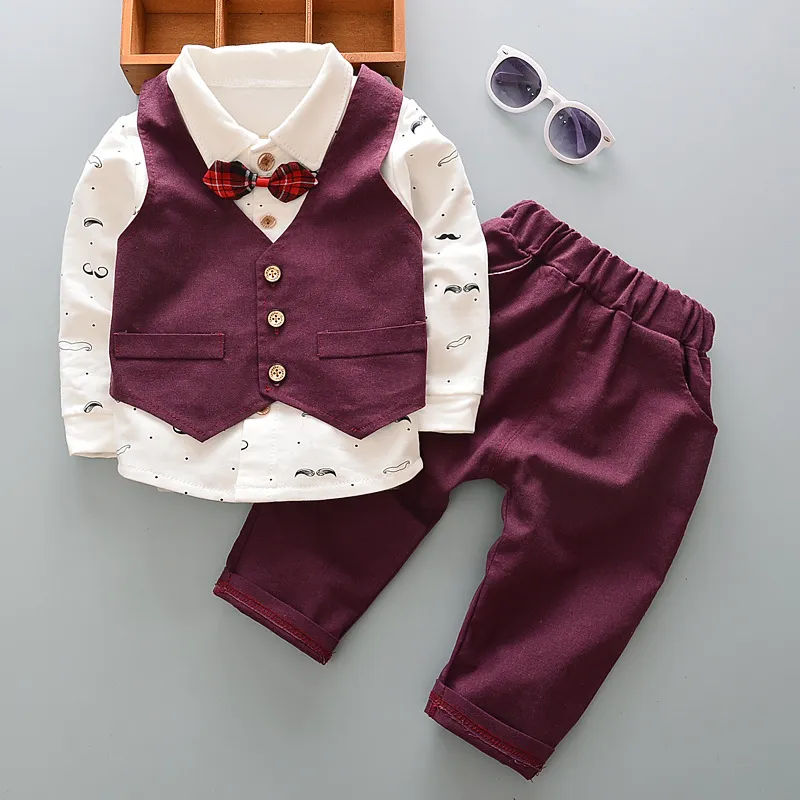 Spring Formal Newborn Baby Boy Clothes Set Outfit 1 Year Birthday