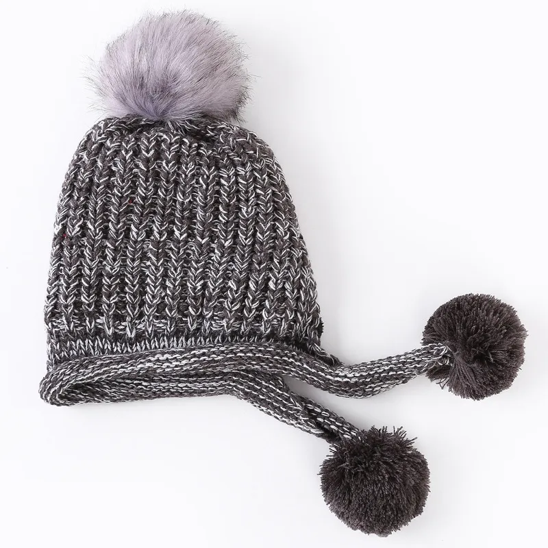 Cappello invernale invernale le donne in lana miscele morbide tappi da cranio caldi con lenza di orecchie adorabili berretti da donna Gorro con velluto GH-2542331