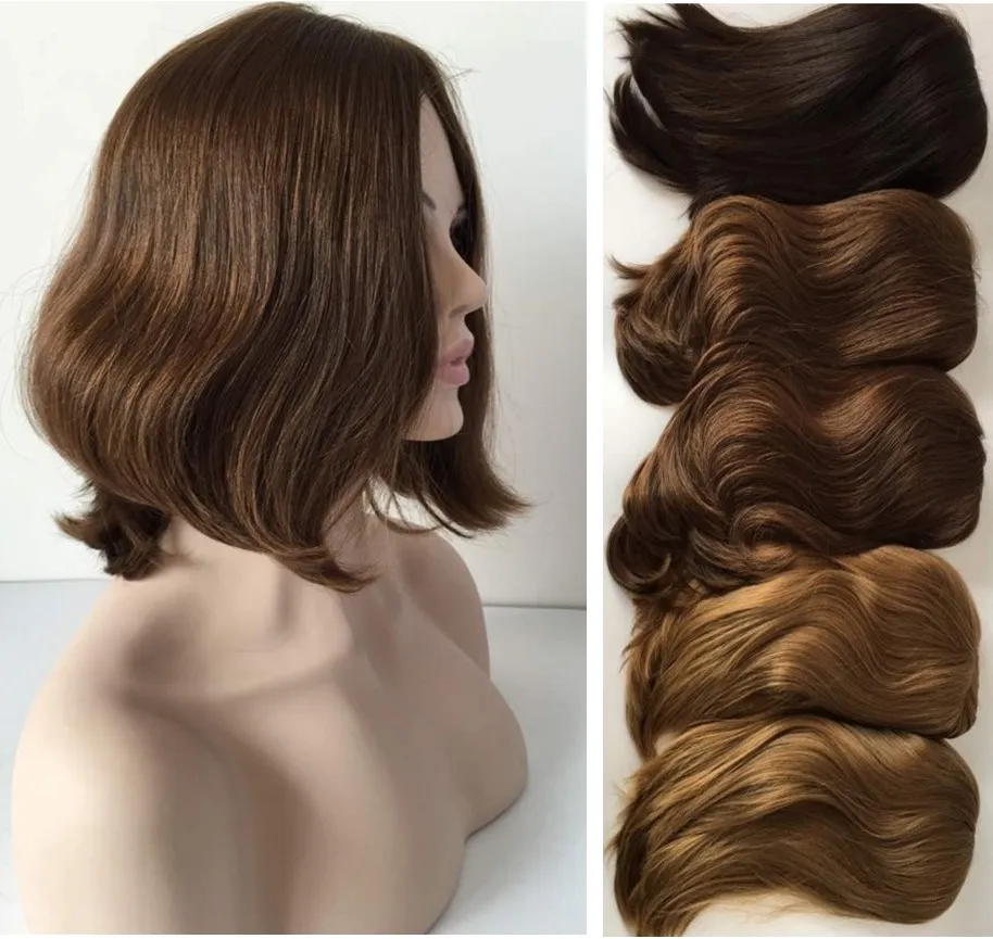 Best European Human Hair Color 8 Best Sheitels 4x4 Silk Top Kosher Wigs Finest Virgin Russian Hair Jewish Wigs Capless Wigs 