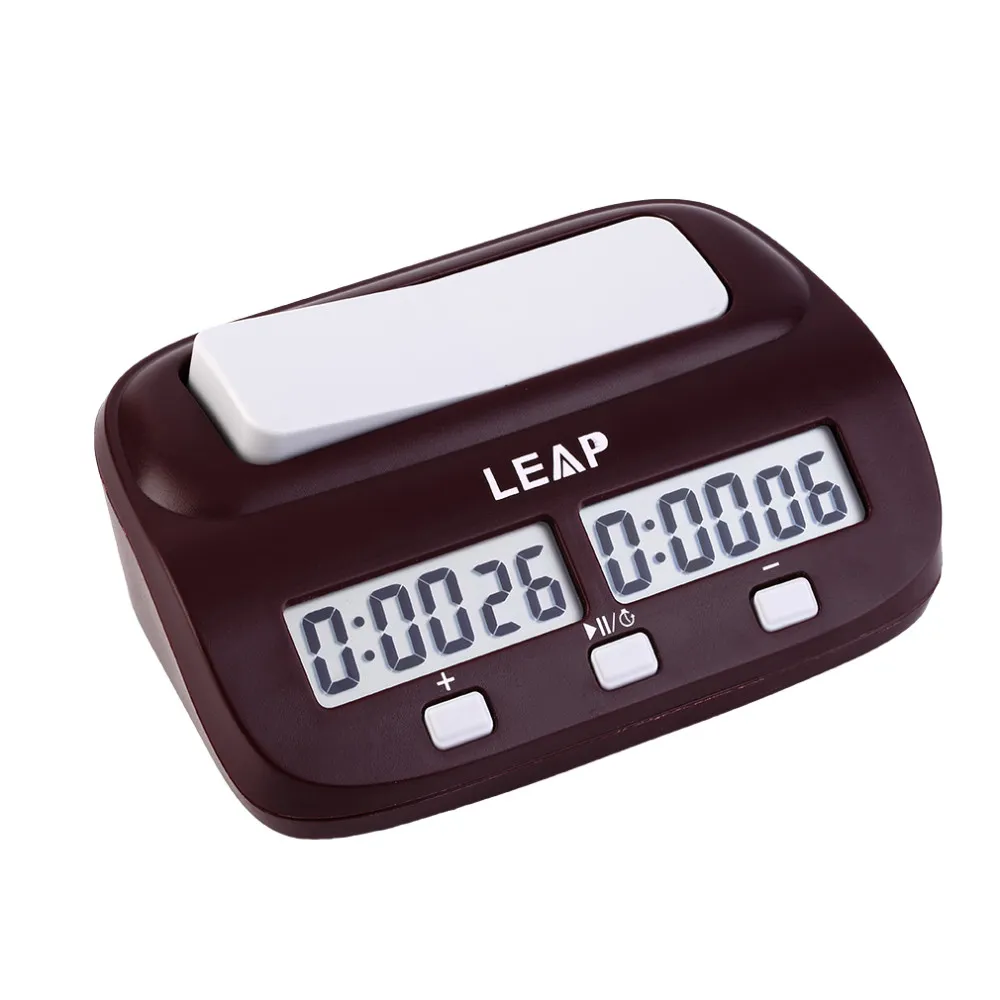 PQ9907 LEAP Professional Compact Digital Chess Clock Count Up Down Timer Electronic Board Game Bonus Competition Master Tournament