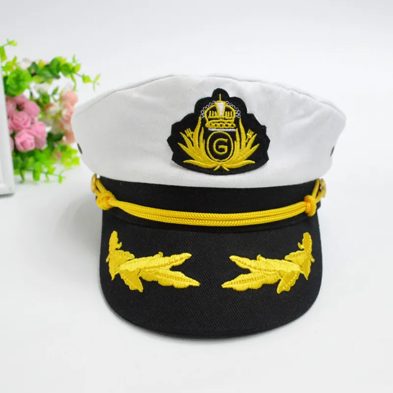 Casual Cotton Naval Cap for Men Women Fashion Captain's Cap Uniform Caps Military Hats Sailor Army Cap for Unisex GH-236285N
