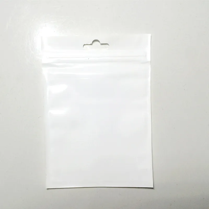 Packages Clear white Pearl Plastic Poly OPP Packing Zipper Zip Lock Retail Packages Cable Case Jewelry Food PVC Plastic bag many size available