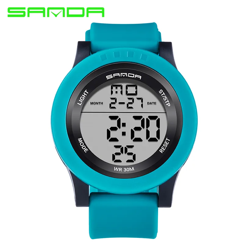 2017 SANDA Esporte Relógio Digital Homens Top Marca de Luxo Famoso Militar Relógios de Pulso Para Masculino Relógio Eletrônico Relogio masculino299J