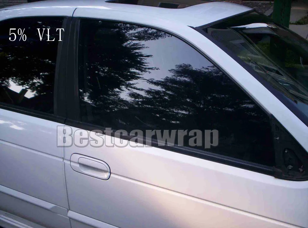 2 Roll 76cmx30m Black VLT 5% Window Tint Film Solar Film windshield films Car Glass Protection Size