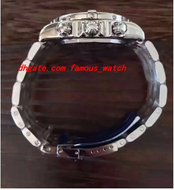 Luxe Horloges Horloge GLOEDNIEUWE MENS 1 Motoren Rvs 48mm Neptunus Blauwe Wijzerplaat A44362 Mannen Watch224A