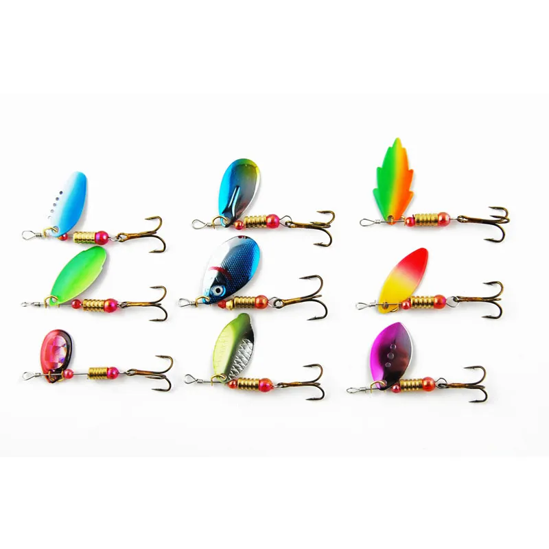 Spinner Baits Spoon Fishing Bait Lure Kit Sets 4-7 Swim Lure Bait for Outdoor Big fish Easy For Fishing