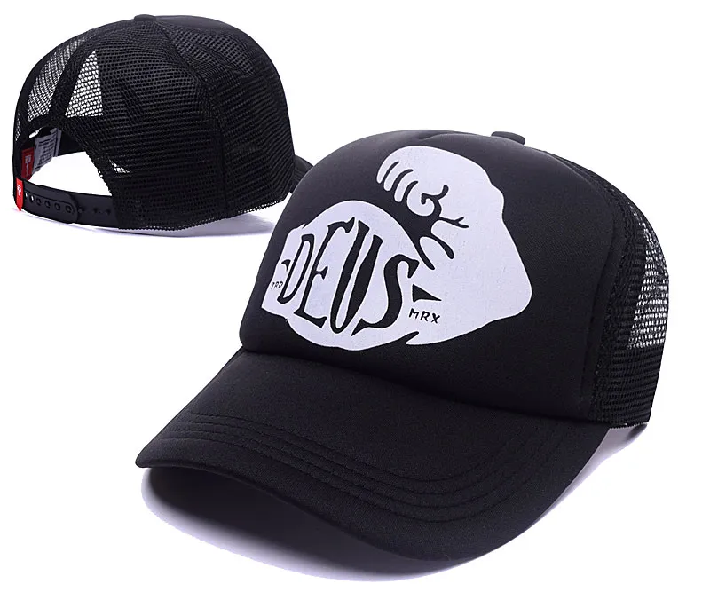 Deus Ex Machina Baylands Caper Cap Black Mototcycles Hats Mesh Baseball Cap Casquette Caps273L