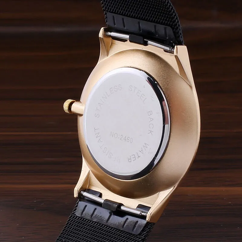 Nouvelles montres de luxe pour hommes et femmes, montre à Quartz de sport, bracelet en maille en acier inoxydable, cadran Ultra fin, horloge milanaise Bla287Z