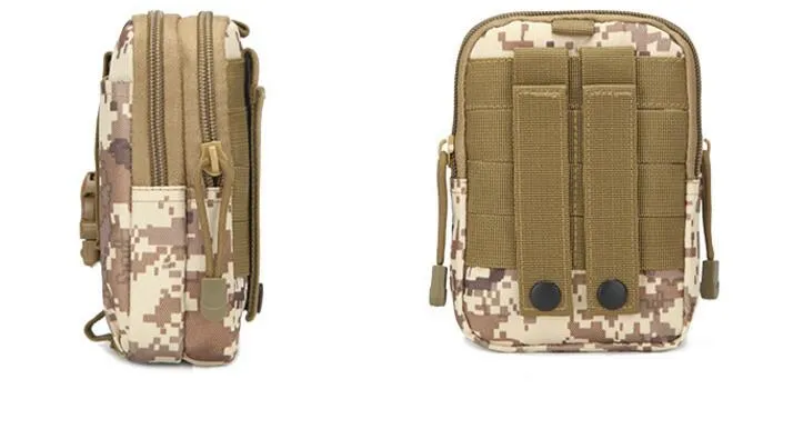 Porte-outil poly usurpose Edc Sach Camo Bag Military Nylon Utility tactical Taist Pack Camping Rose259E