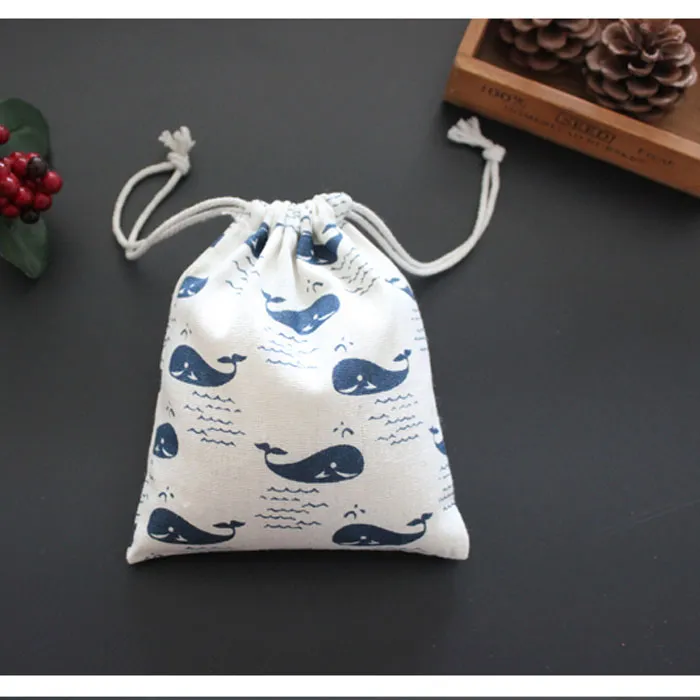 BACO DE PREVELO DE LINHA DE PEIXOS AZUL 9X12CM 10X15CM 13X17CM PACK de 50 Party Candy Sack Jewelry Gift Packaging Pouch2310