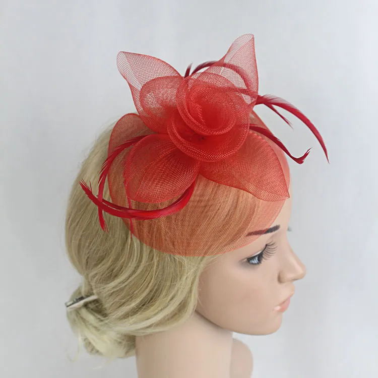 Vackra damer vintage blommor hår fascinators prom headpieces huvudbonad brud 2017 bröllop hattar tillbehör hela fartyg211x