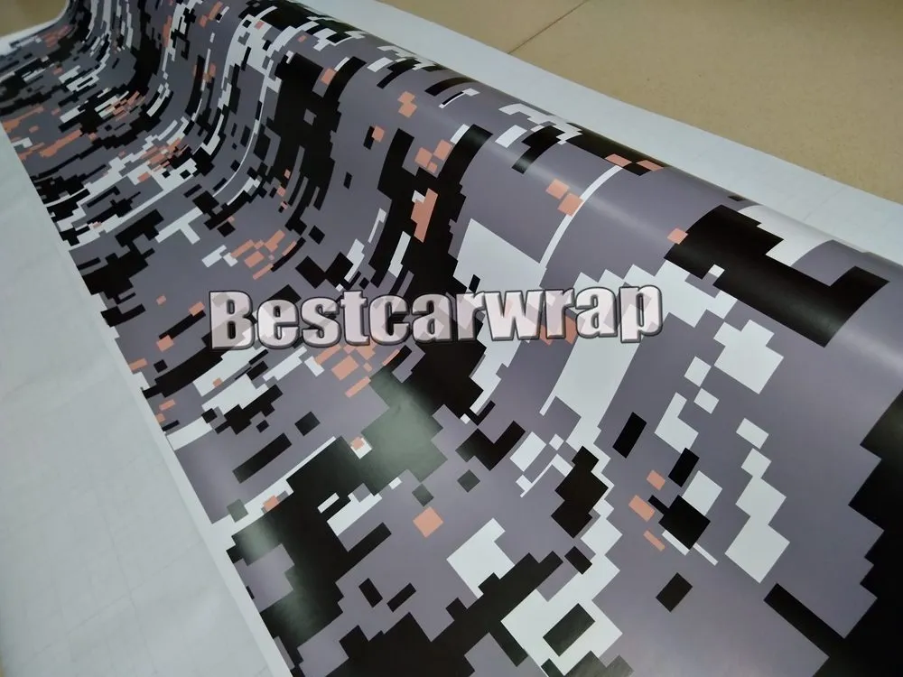 VARIOUS Colors Pixel Camo Vinyl For Car Wrap With Air release Camouflage styling Truck wraps covering styling Foil size 1.52x20m roll 5x67ft