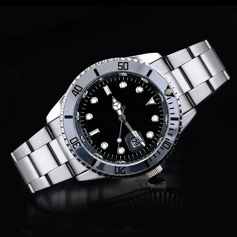 latest fashion automatic date luxury fashion men and women of the steel belt movement quartz clock men watch2731