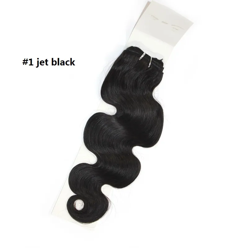 100 Human Hair Extensions Body Wave Brazilian Hair Weft #1B black #18 Brown #27 Blonde Soft Human Hair Weave