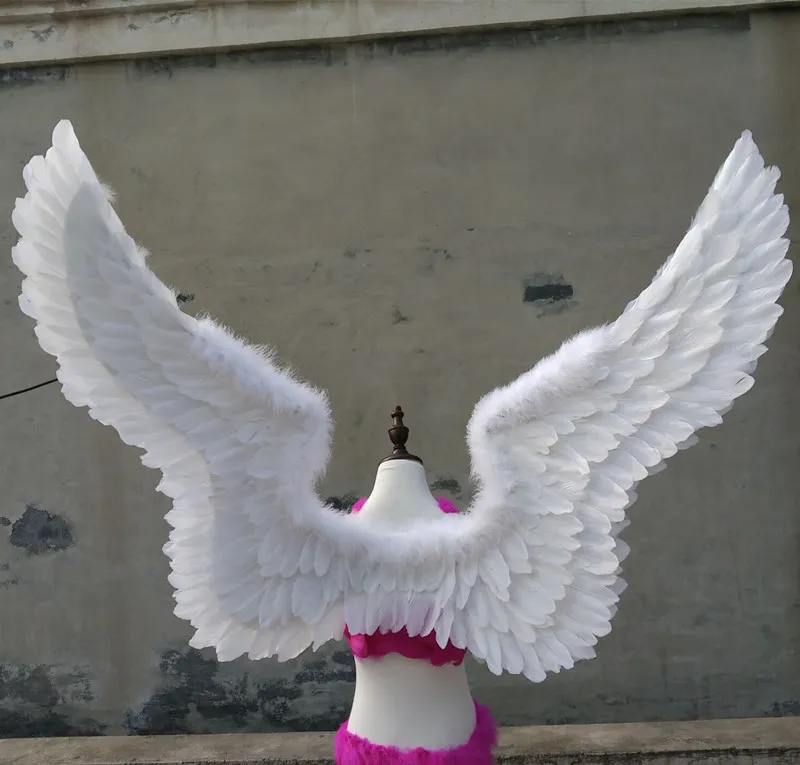 EMS beautiful large size white angel wings creative Shooting props nice birthday gifts wedding decorations