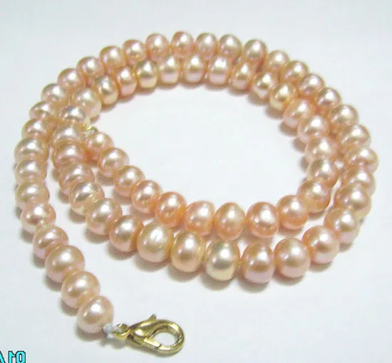 / rose rose perle de perles de perles de perles de perles collier de homard pour cadeau de bijoux 16inch p9