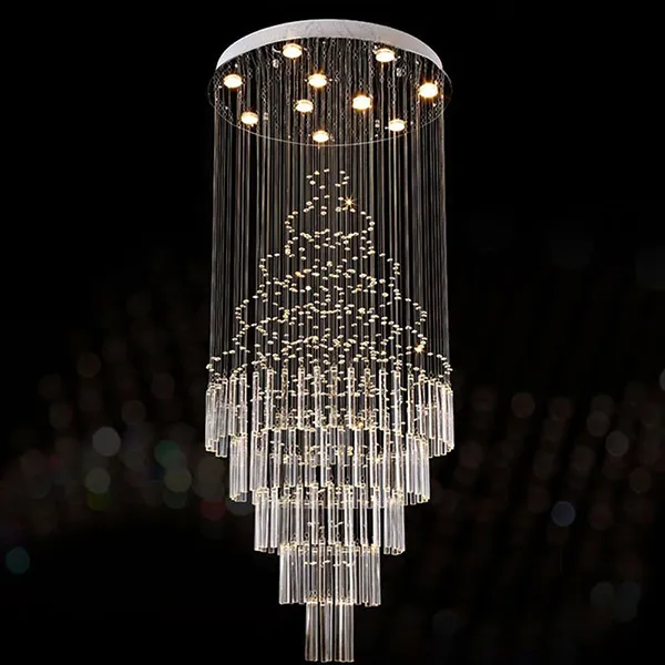LED Pendant Light Art Design vardagsrum matsalskronor Ljus K9 Crystal Fixtures AC110-240V Crystal Taklampor Vallki245C