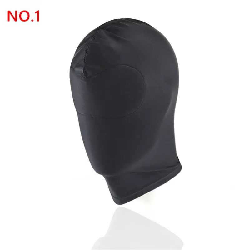 New Arrival Adult games Fetish Hood Mask BDSM Bondage Black Spandex Mask Sex Toys For Couples 4 Specifications To Choose