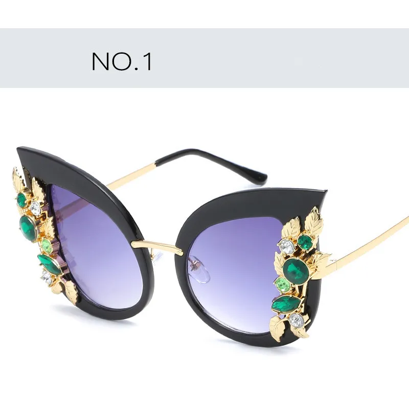 DHL! ! Neueste Art und Weisesonnenbrille mit Diamanten für Frauen arbeiten Pers5onlichkeitkatzenauge sunglass für Strandfeststraße um