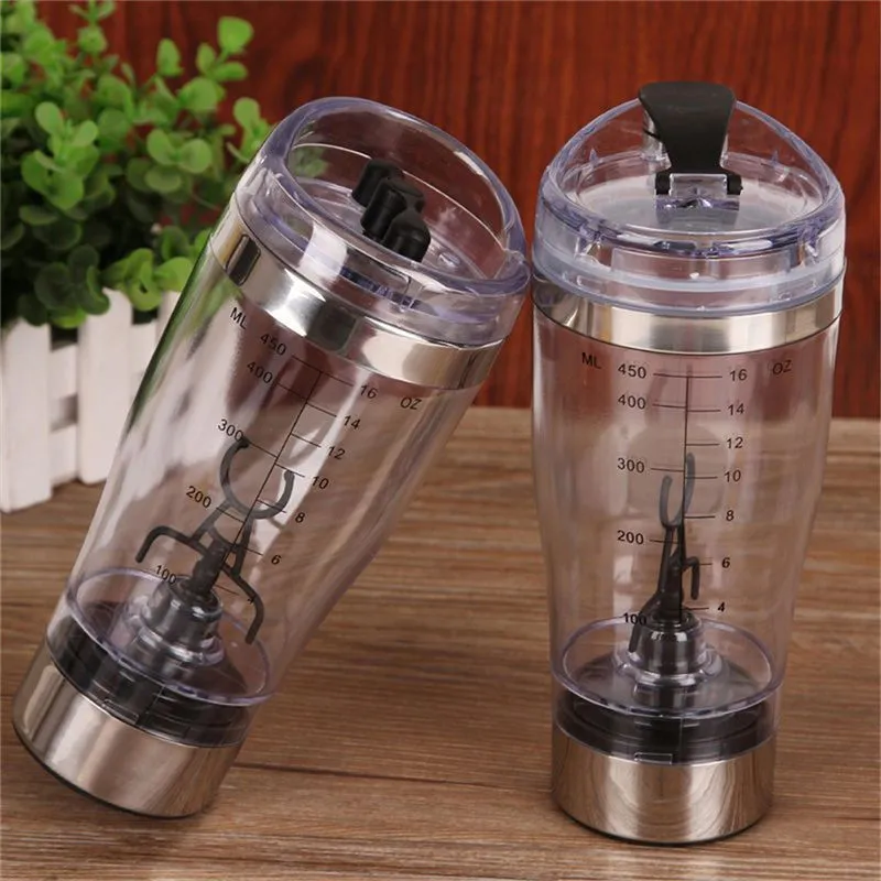 Whole- Top Quality Electric blender water bottle automatic movement vortex 450ml detachable smart mixer cup175c