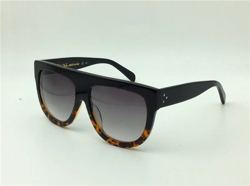 Новые винтажные солнцезащитные очки CE41026 Audrey Fashion Sunglass Women Design Design Big Rame Lop Top Sungrasses Leopard264e