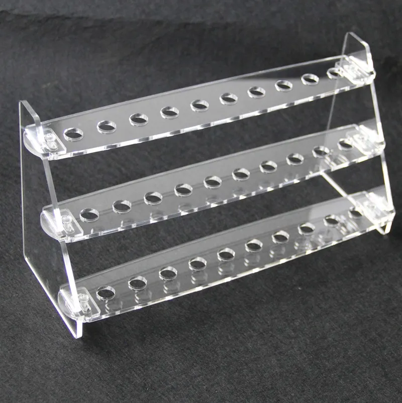 Acrylic display clear stand shelf holder base vape rack box show case for 510 810 thread drip tips tfv8 prince Kennedy DHL