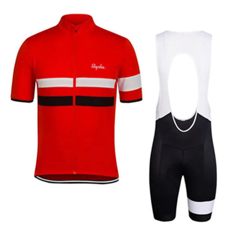 2021 Team Summer VTT Maillot de cyclisme à manches courtes Kit respirant à séchage rapide pour hommes Chemises d'équitation Ensemble bavoir / short Y210318085156397