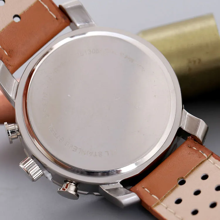 2017 Nieuwe Grote Wijzerplaat Luxe Design Mannen Horloge Mode Lederen Band Quartz Horloges Montre Klok Relogio Relojes De Marca Sport Polsw227G