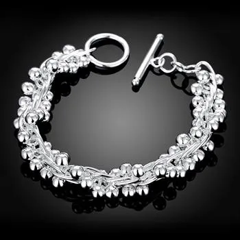 Toptan Satış - Perakende en düşük fiyat Noel hediyesi, ücretsiz kargo, yeni 925 gümüş moda Bracelety B019