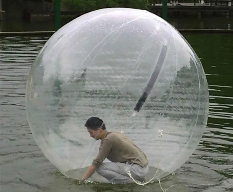 Buona palla gonfiabile colorata camminare sull'acqua, palla Zorb, palla criceti umani su 230 anni