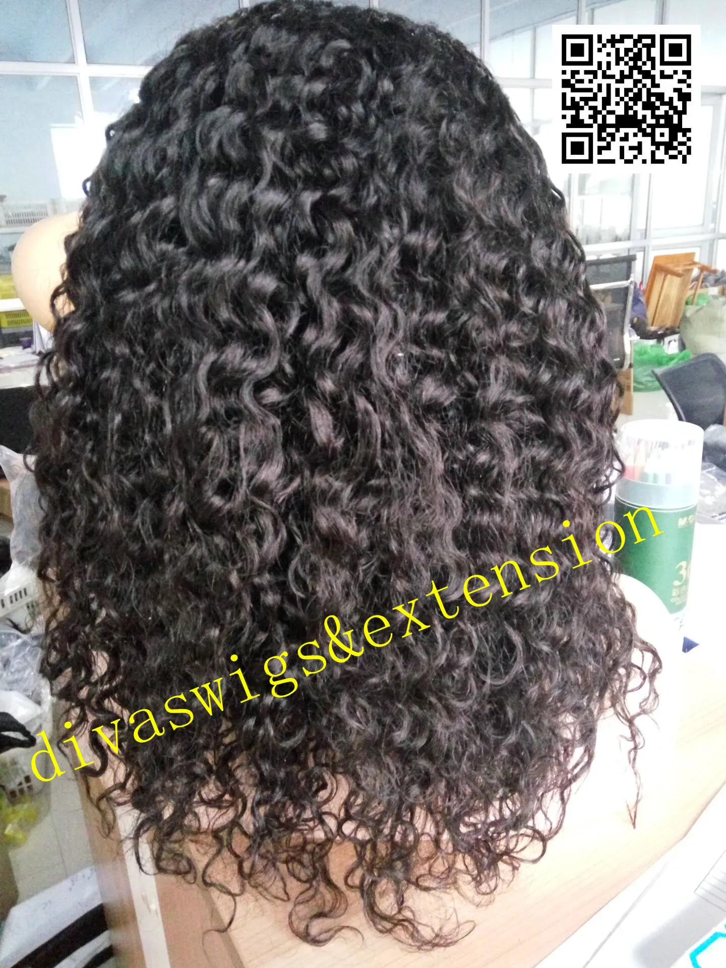DIVA1 250% Density hd Kinky Curly Full natural Human Hair Wig thick Indian Lace Front frontal Wigs For Black Women
