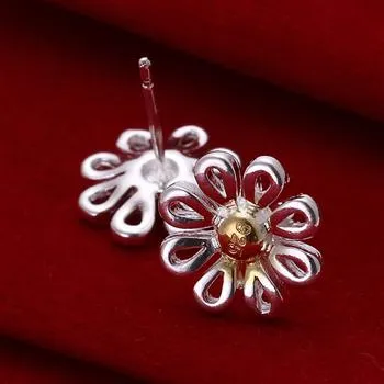 Vente en gros - Prix le plus bas cadeau de Noël 925 Sterling Silver Fashion Boucles d'oreilles E014