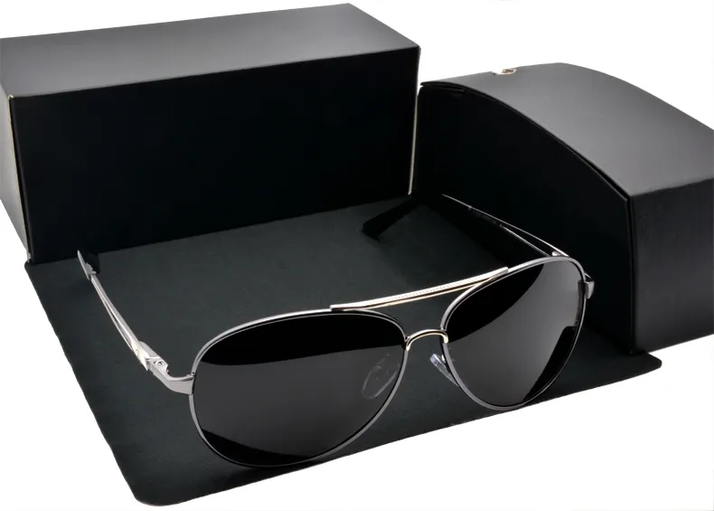 Top quality MB612 Brand designer Polarized Sunglasses men women Polit sun glasses metal framen Sport Driving glasses with Retail c268S