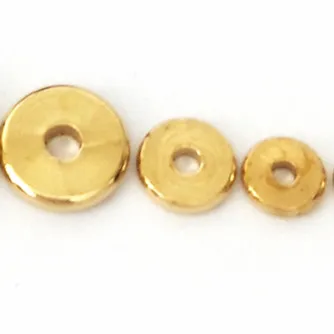 BoYuTe 100 pièces 3MM 4MM 5MM 6MM 7MM 8MM 10MM 12MM rond en métal laiton bricolage perles d'espacement en vrac pour la fabrication de bijoux 290M