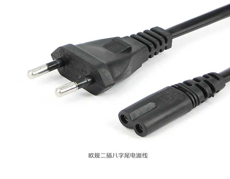 AB Tak standardı ile Laptop AC Adaptörü 2-çatal için Fabrika İyi Kalite Güç Kablosu Kablo kullanımı