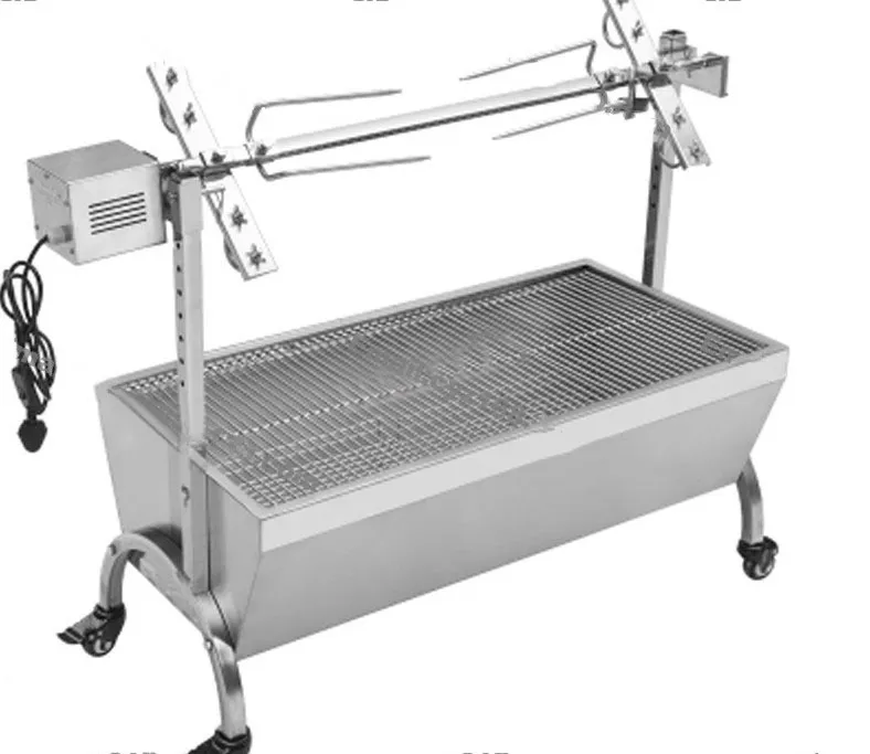 90 cm Comercial IOG Máquina para asar Parrillas para barbacoa Pollo Cerdo Asador Asador Asador de acero inoxidable Motor para asar LLFA238L