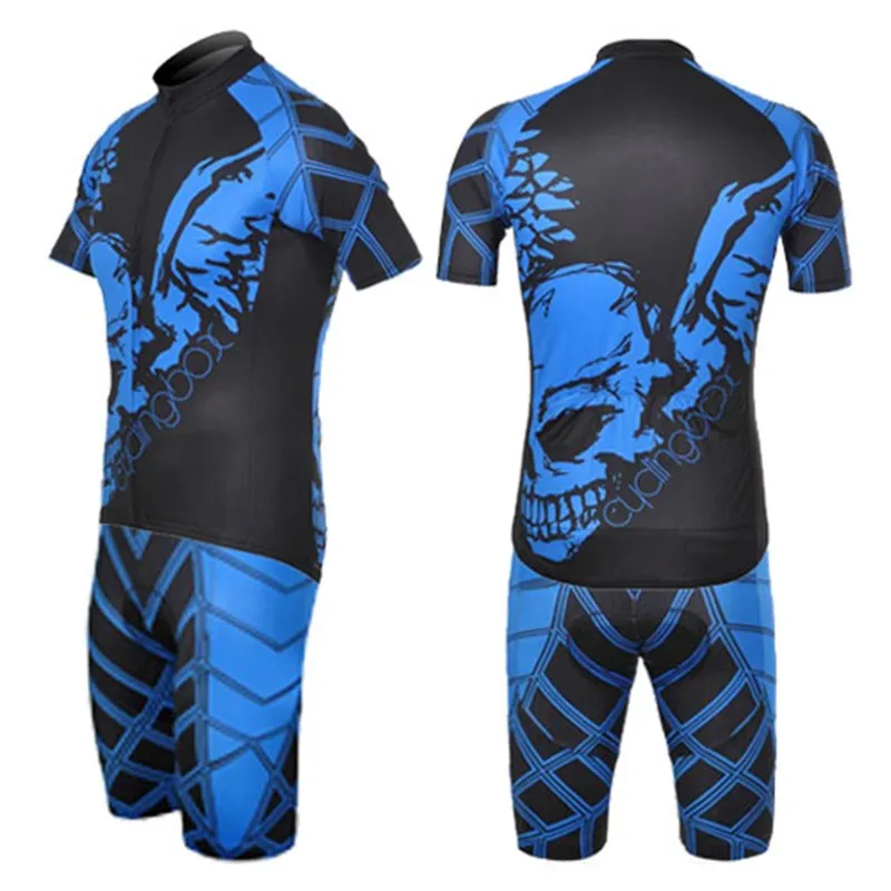 Ghost Blue Team 2024 Cycling Jersey Set Short Sleeve kit Clothing Mtb Bike Clothing Summer Bicycle wear Sportswear K7
