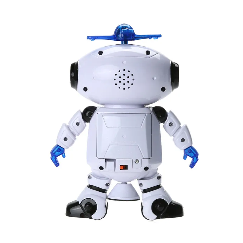 360 Rotating Space Dancing Robot Kids Musical Walking Toys Lighten Electronic Robots Christmas Birthday Gift For Children ZJ0404