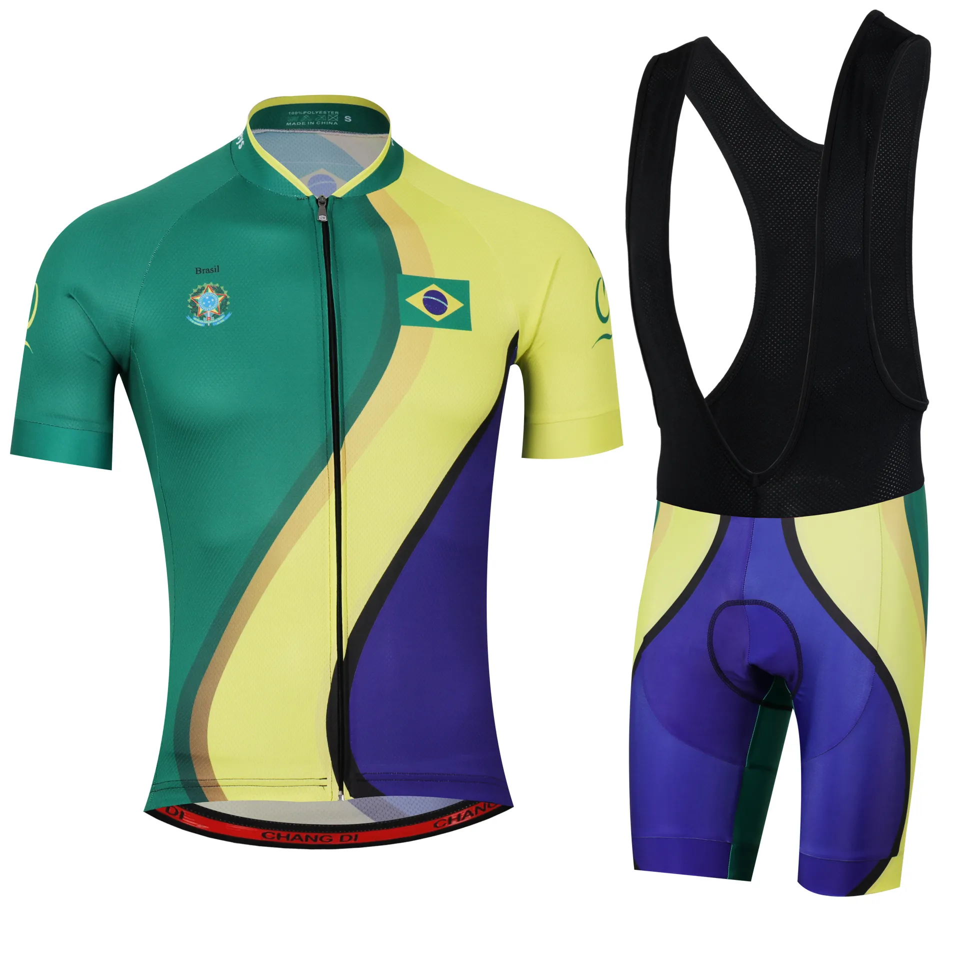 2022 Mannen Zomer Triathlon Brazilië Nationale Team Wielertrui Mountainbike Kleding Maillot Ciclismo Ropa Maat XXS-6XL N11294K