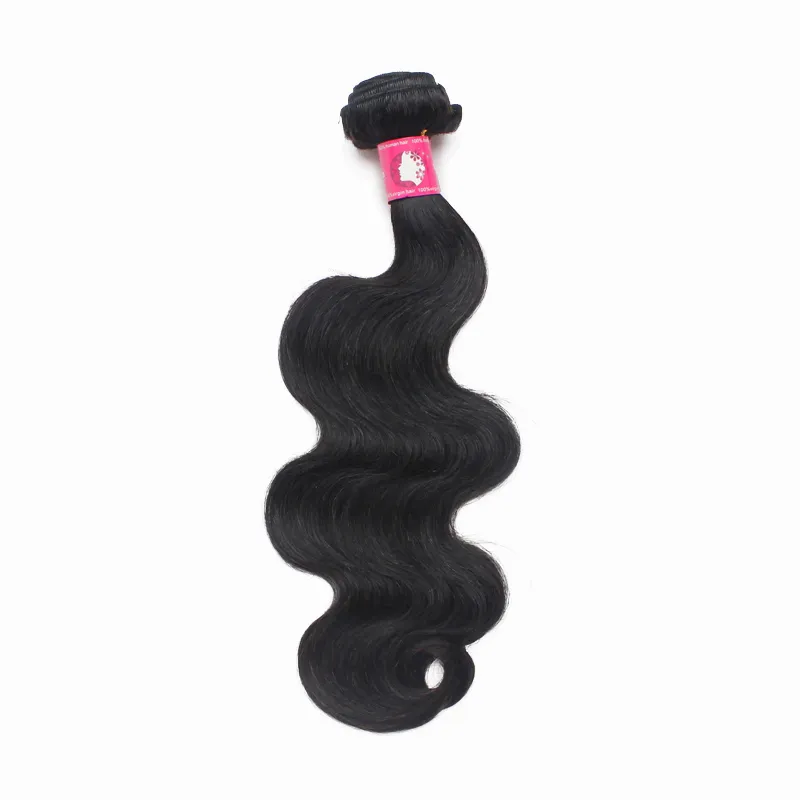 Factory Wholesale 10bundlesVirgin Brazilian Body Wave Weave 1B Natural Black Human Remy Hair Weft For Black Women Forawme