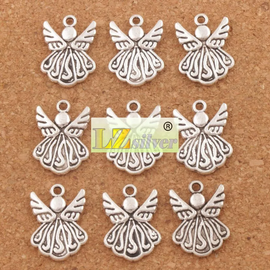 Fliegende Engelsflügel-Charms-Anhänger, 120 Stück, Los 21, 5 x 15, 4 mm, Antiksilber, L216, Schmuckzubehör, Komponenten255q