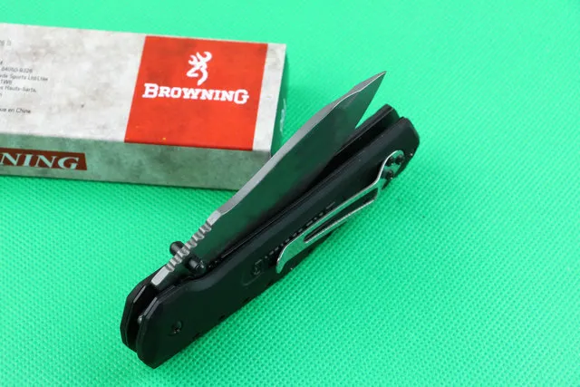 Browning F66 Titanium Tactical Folding Knife 440C 57HRC Camping Hunting Survival Pocket Knife Military Utility EDC Flipepr Knife Man Gift