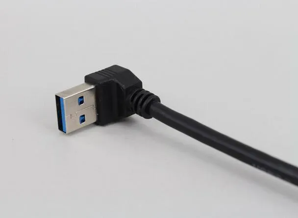 전자 제품 유니버설 15cm USB 연장 케이블 USB 3.0 남성 A 90도 확장 데이터 동기 코드 케이블 와이어 어댑터