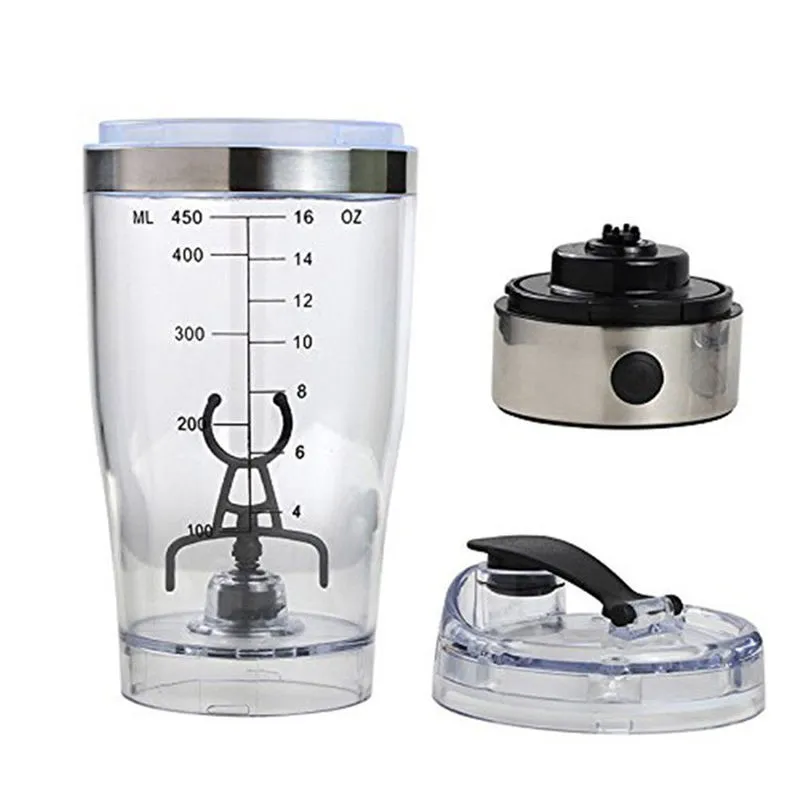 Whole- Top Quality Electric blender water bottle automatic movement vortex 450ml detachable smart mixer cup175c