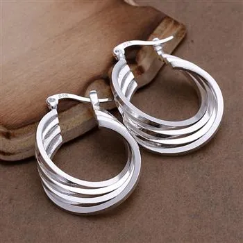 Venda por atacado - menor preço de presente de Natal 925 Sterling Silver Fashion Earrings E157