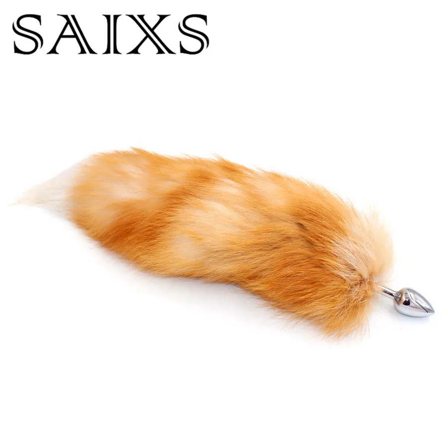 Big Fox Tail Metal Plug Anal Sexe Anal Jouets Fiche Fiche Cosplay 3 Taille pour choix