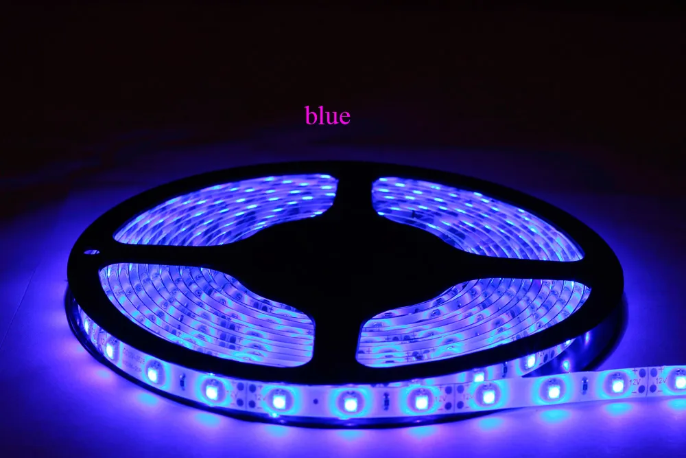 RGB Led Strip light Waterproof 5M SMD 3528 300 LEDs/Roll + 44 keys Remote Controller + 12V 2A Power supply US EU UK AU plug Party Decoration