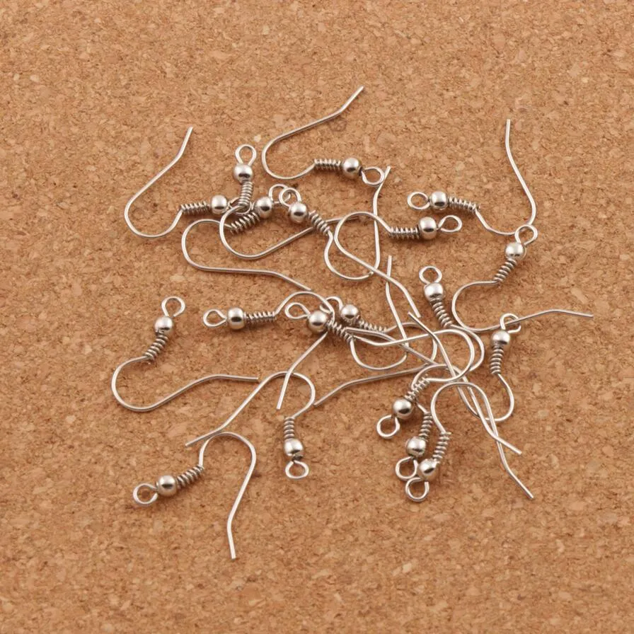 Copper Fish Clasps Hooks 15mm 200st Polska öronörhängen Hitta French Fishwire L31072634